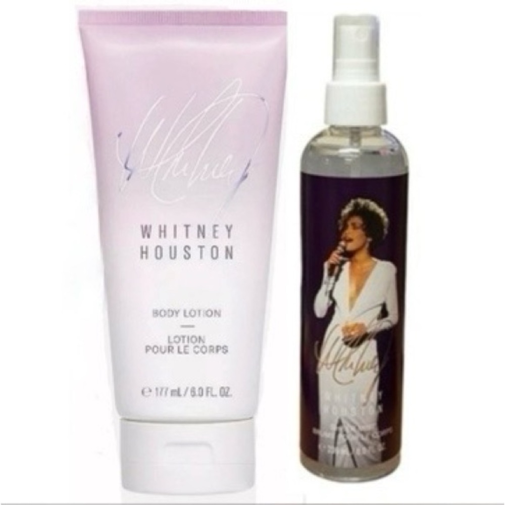 WHITNEY BY WHITNEY HOUSTON BODY LOTION 6oz & BODY MIST 8oz SET - Purple/White